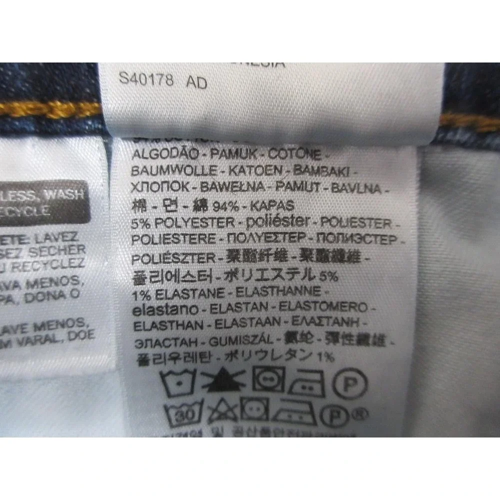 Levis 527 Bootcut Jeans Mens 34x30 Blue Medium Wash Slim Stretch Denim Casual